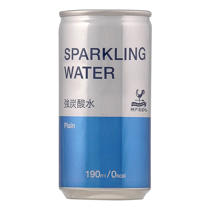 神戸居留地 スパークリングウォーター 強炭酸水 プレーン 缶 190ml [ ソーダ 炭酸水 国産 ] | Tasty World!(卸専門)